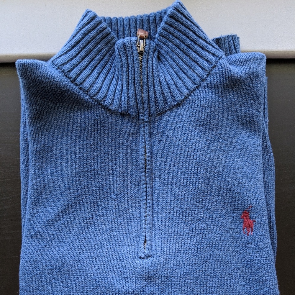 Polo Quarter Zip Sweater